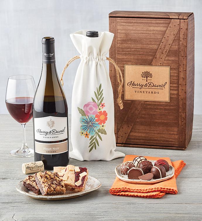 Mother&#39;s Day Wine and Sweets Gift